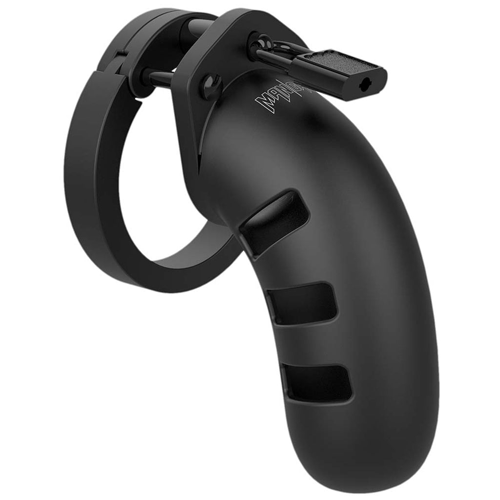 ManCage 21 4.5 Inch Silicone Cock Cage in Black Bondage and Fetish > Cock and Ball Devices