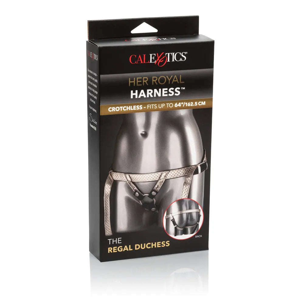 Her Royal Harness Regal Duchess – Premium Crotchless Vegan Leather Harness