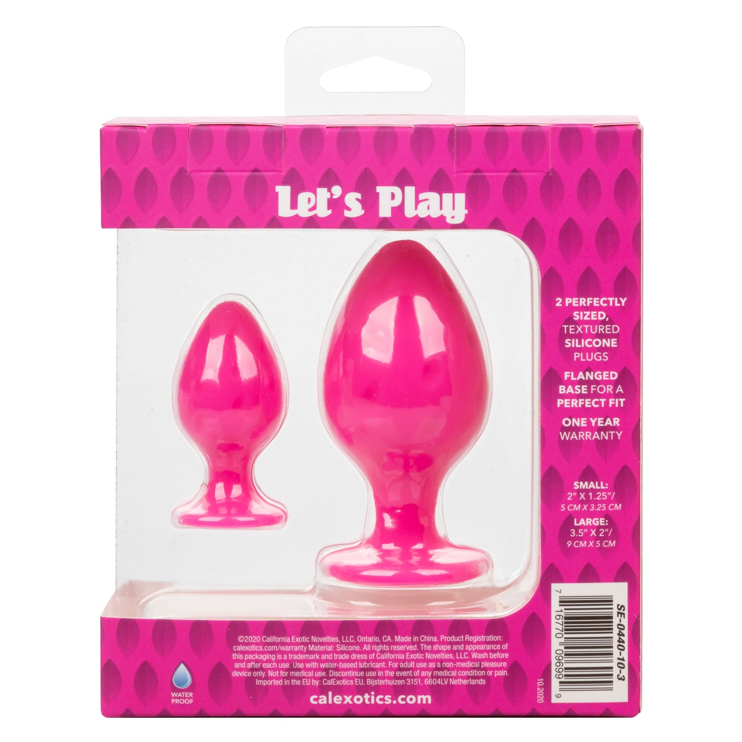 Cheeky Butt Plug Duo (Pink) – Playful Butt Plug Set