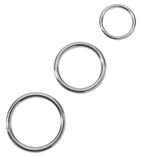 Metal C Ring Set – Slim Metal Cock and Ball Rings Set