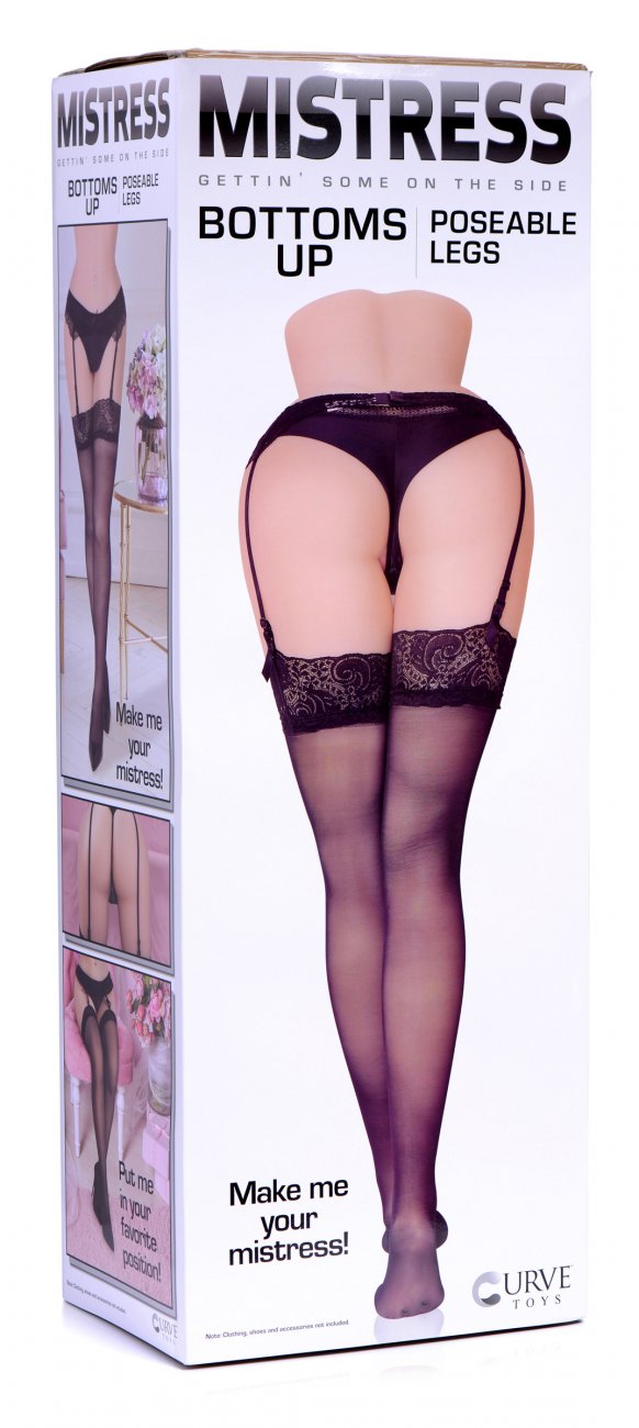 Mistress Bottoms Up Poseable Legs Realistic Lifelike Sex Doll M43 Inch with Dual Openings and Accessories