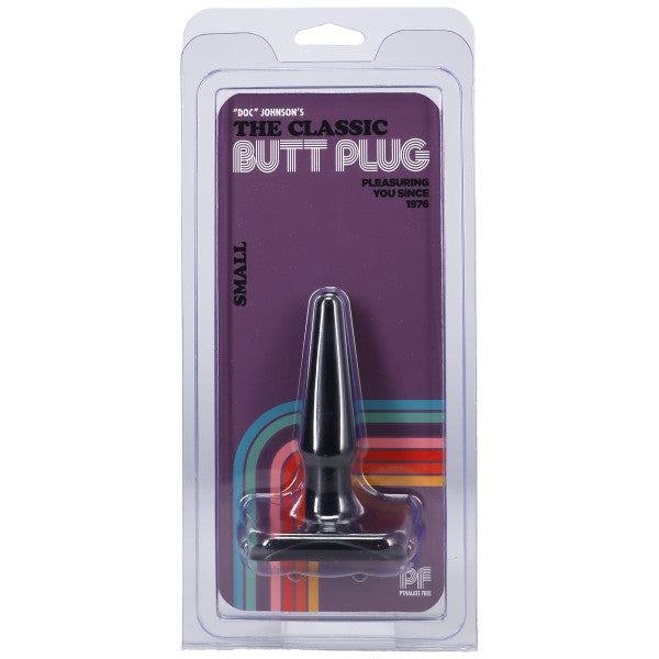 Classic Smooth Butt Plug Small Black