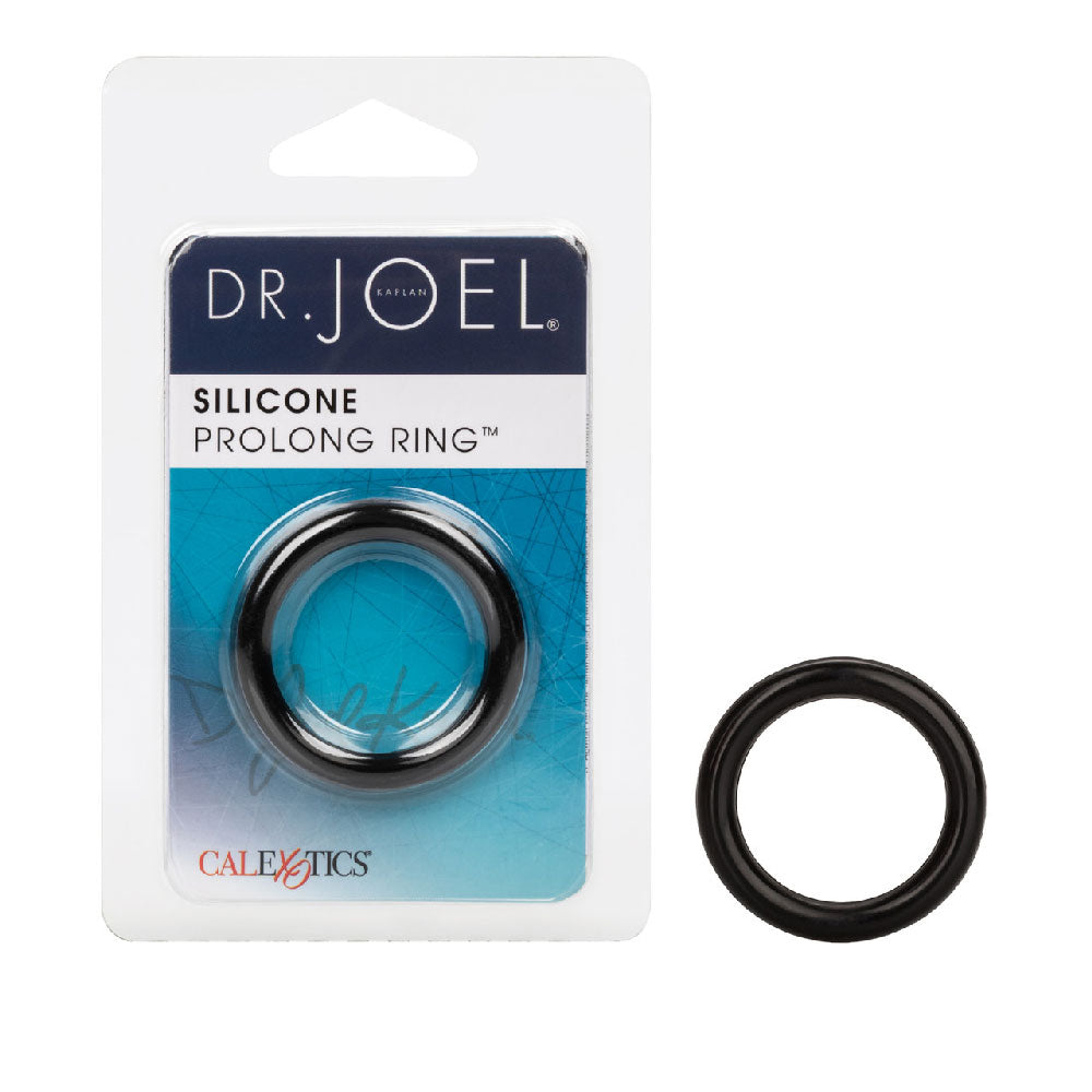 Dr. Joel Silicone Prolong Ring Black 1.2 Inch Diameter Ultra Soft Stretchy Cock Ring