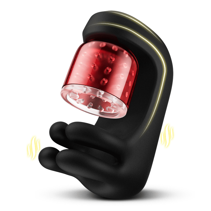 Evolus Finger 2.0 Male Stroker – 9 Vibration 9 Pinch & 9 Rotation Glans Trainer Masturbation Cup