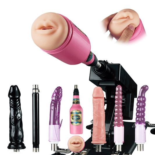 Azax - Ultimate Pleasure with Top-Rated Sex Machine 7 Accessories Automatic Thrust Anal Love Dildos