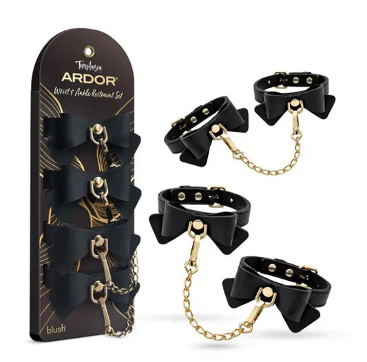 Temptasia Ardor Wrist and Ankle Restraints – Body-Safe Silicone Restraint Set