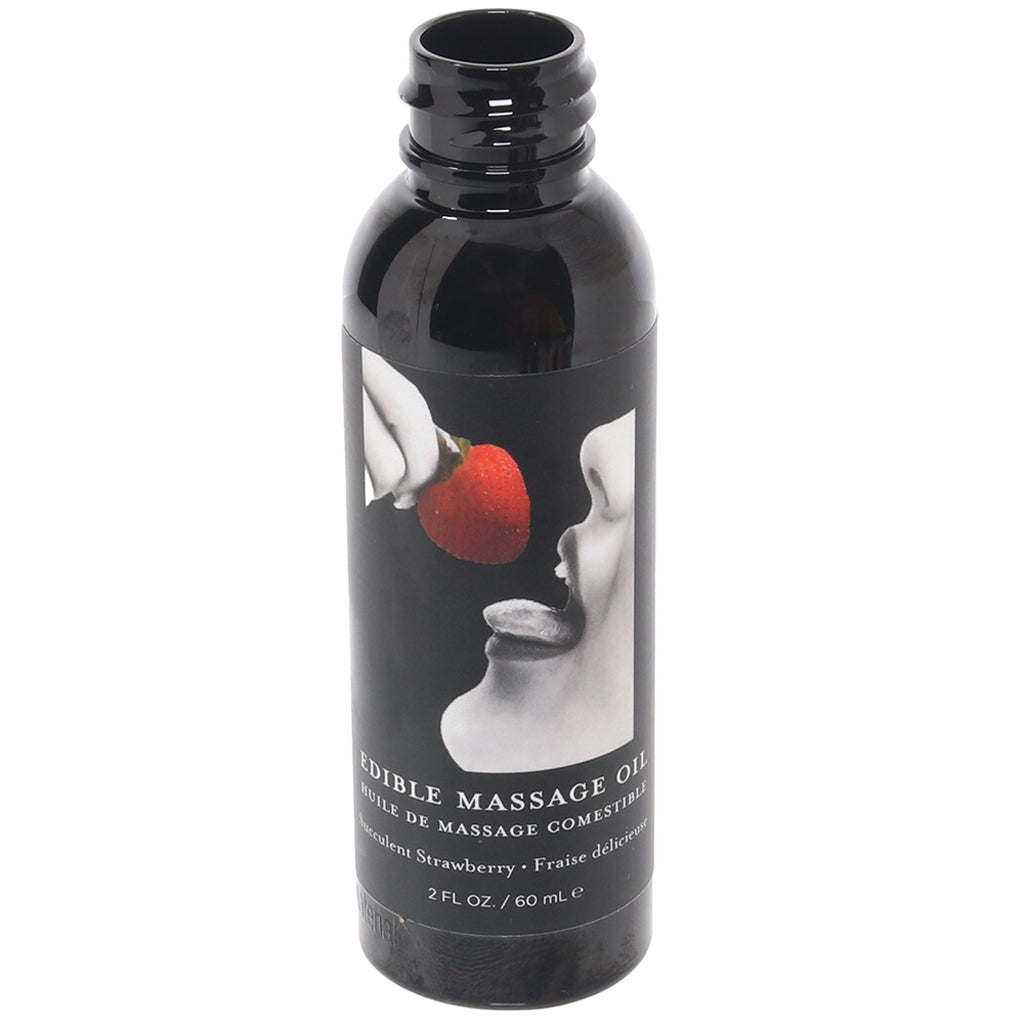 Edible Massage Oil 2oz/60ml in Succulent Strawberry Sensual Love > Massage