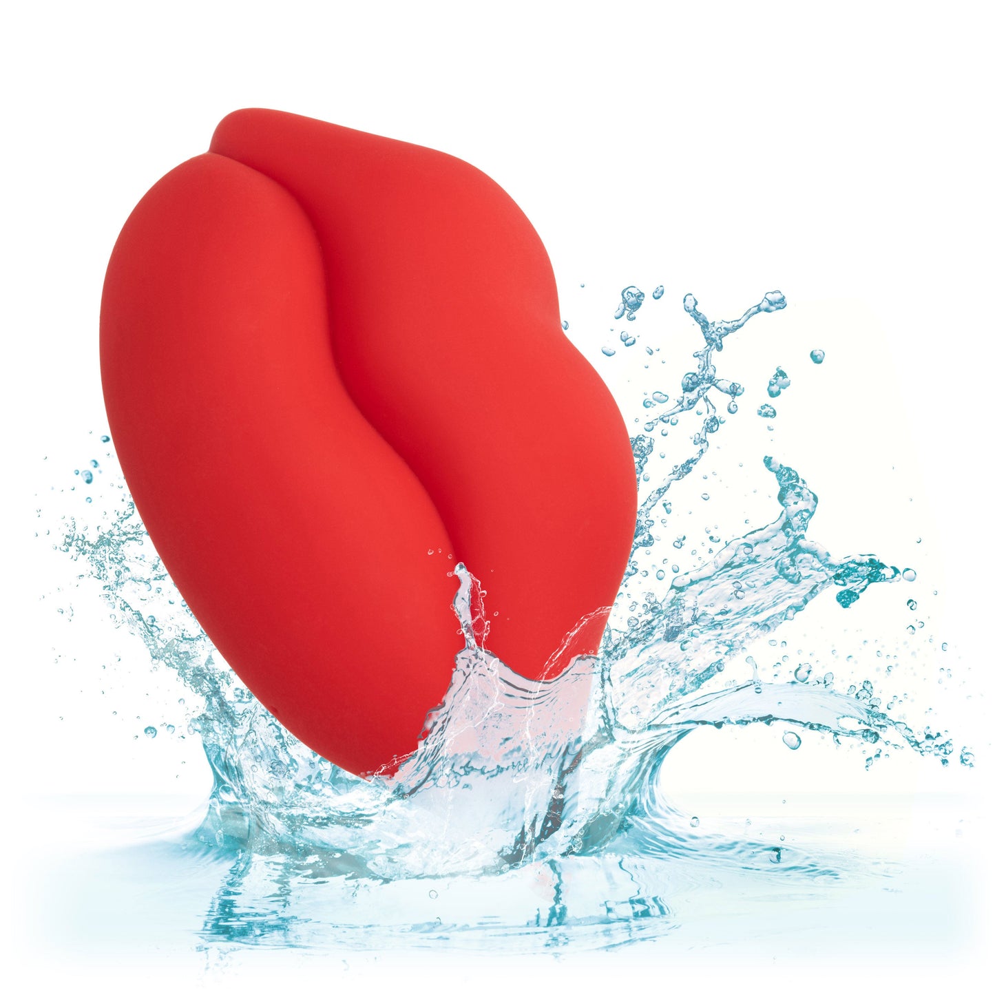 Naughty Bits MUAH Mini Red Lip-Shaped Silicone Vibrator 3.25 Inches Waterproof