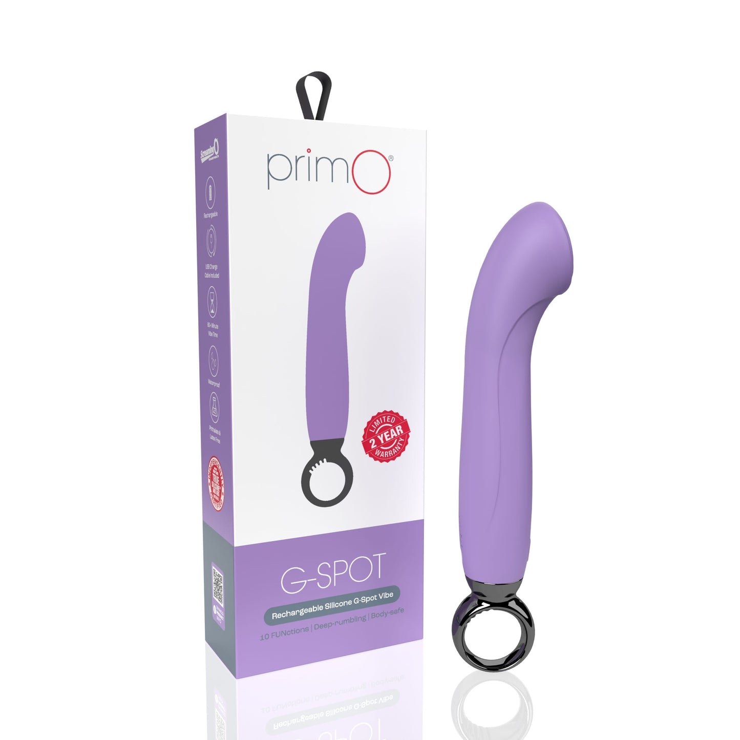 Screaming O PrimO G-Spot Vibrator – Powerful 5+5 Vibration Settings G-Spot Vibrator