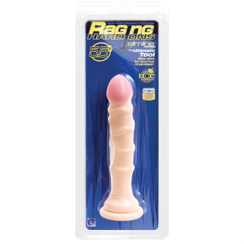 Raging Hard-Ons Slimline 5.5 Inch (Vanilla) – Slim Suction Cup Dong