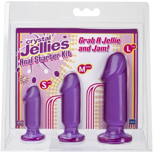Anal Starter Kit Purple with Three Sizes for Beginners