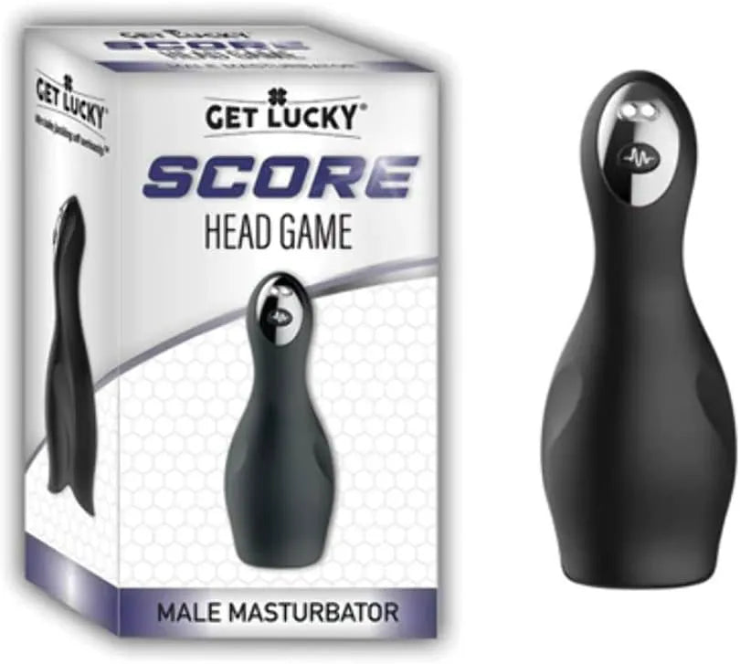 Score Head Game – Textured Vibrating Masturbator with LED