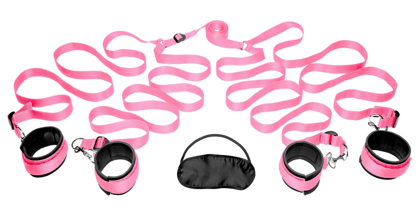 Bedroom Restraint Kit Pink for Unforgettable Intimate Play