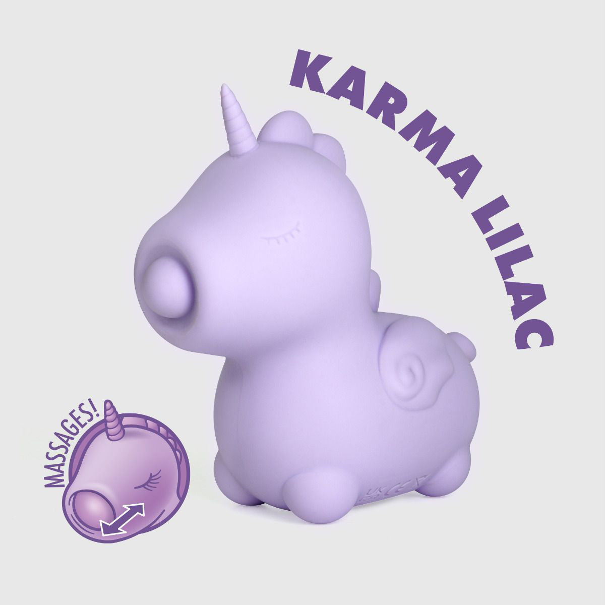 Karma Lilac – Mini Discreet Vibrator with 10 Vibration Speeds and Tongue Motion Patterns