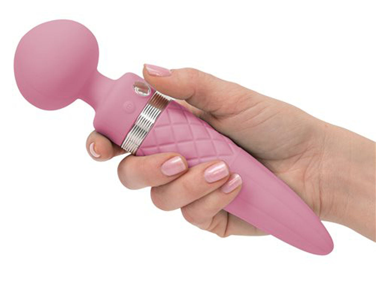 Pillow Talk Sultry Dual Ended Warming Massager Pink