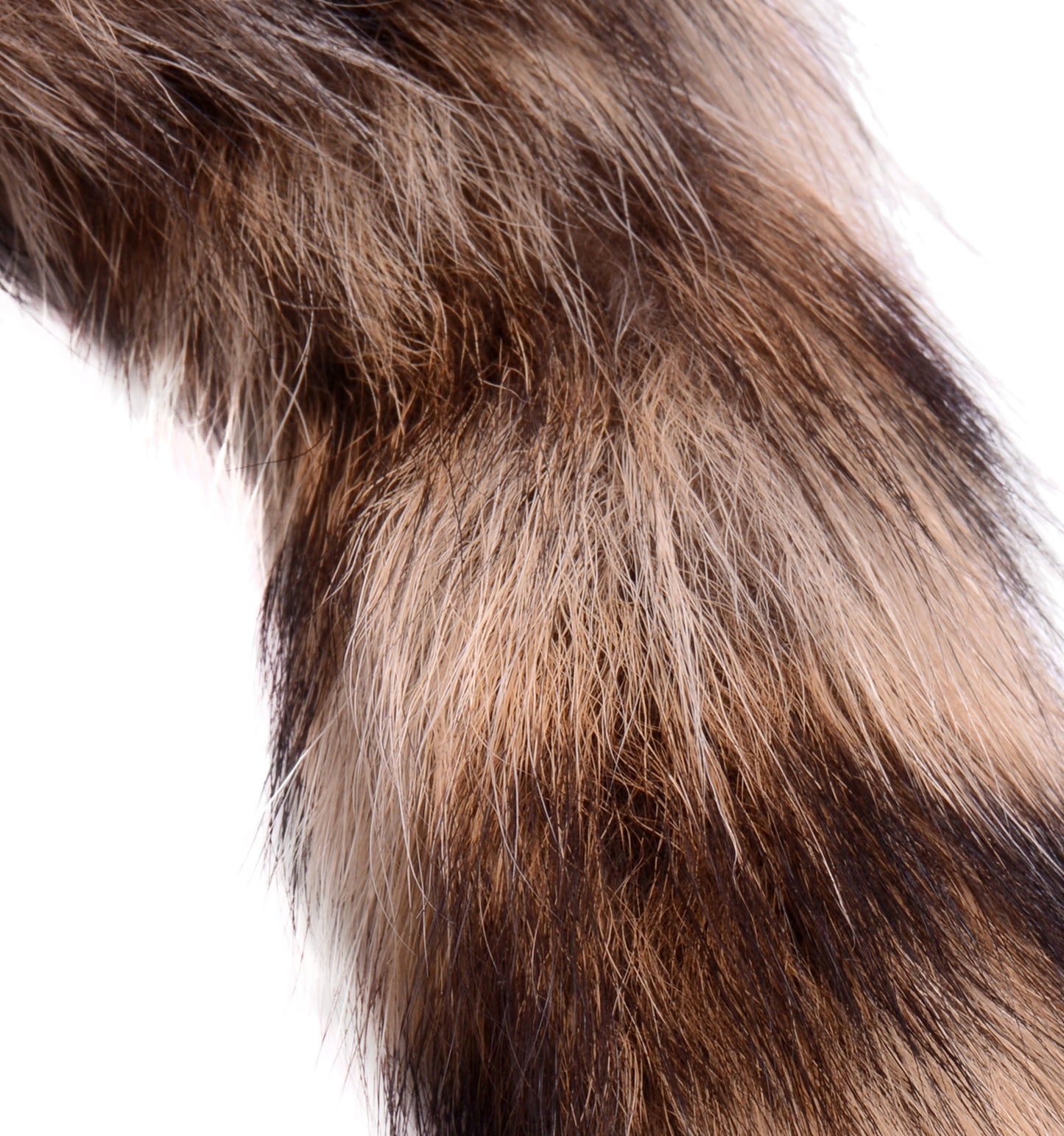 Fox Tail Anal Plug Faux Fur and Borosilicate Glass