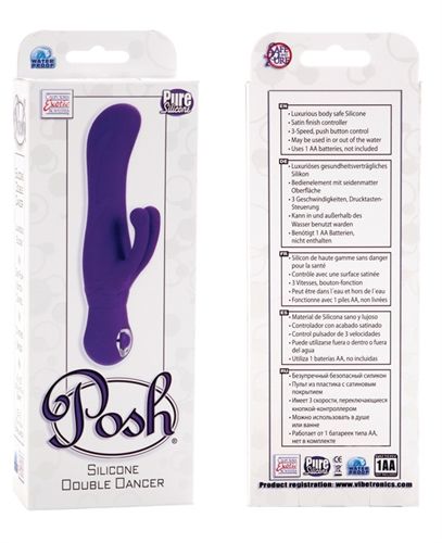 Posh Blue Silicone Thumper Dual Massager with 3 Speeds