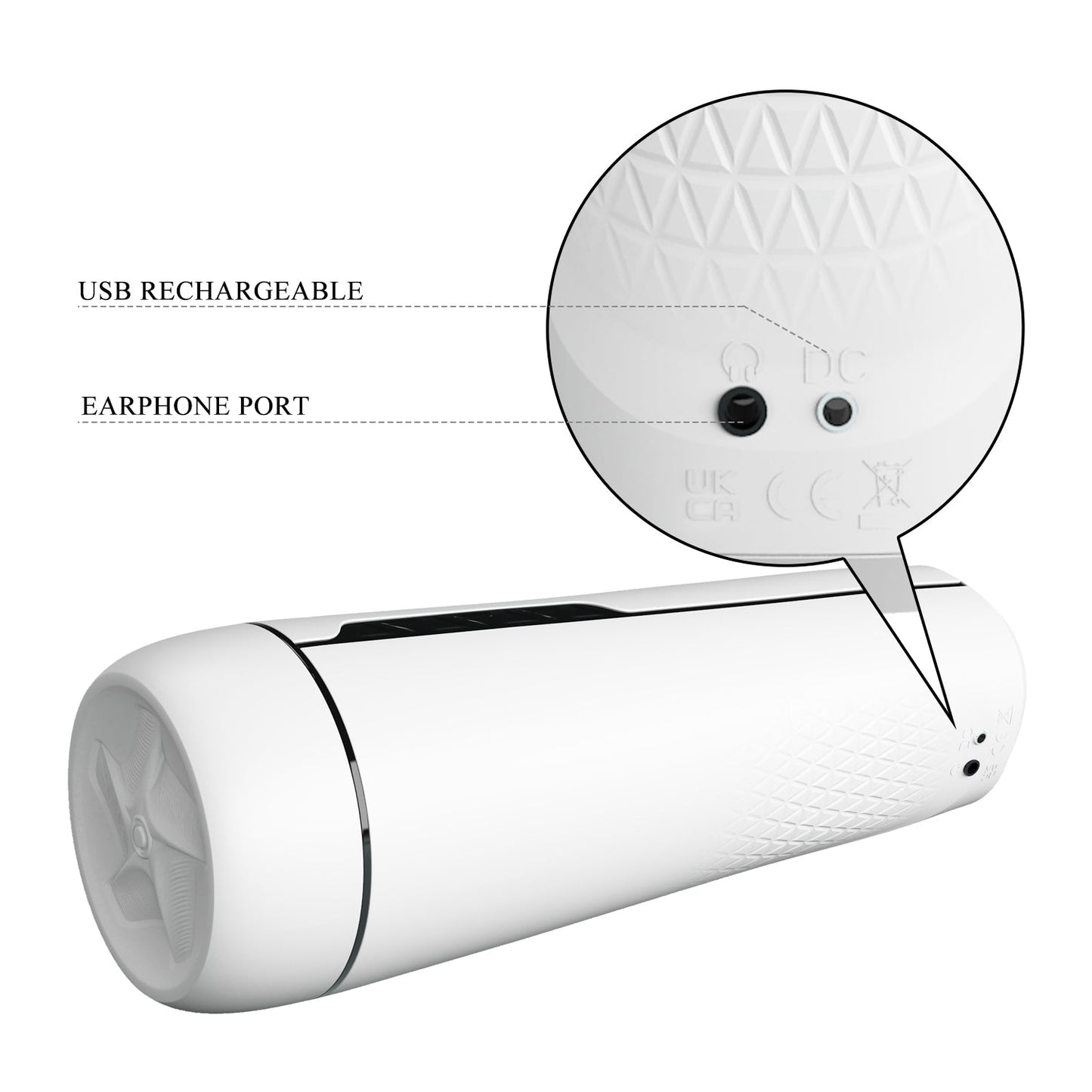 Sienna Rechargeable Masturbator – 3 Suction Settings and 12 Vibration Modes Masturbator