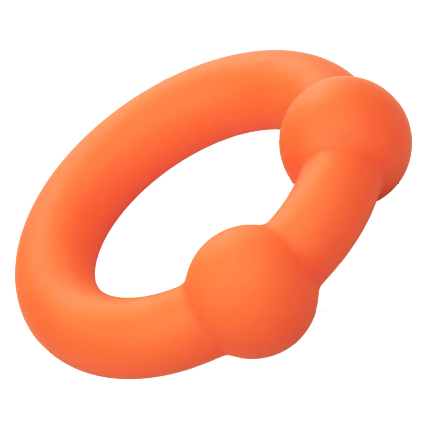 Alpha Liquid Silicone Dual Ball Ring Orange Ultra Stretchy Enhancer Ring