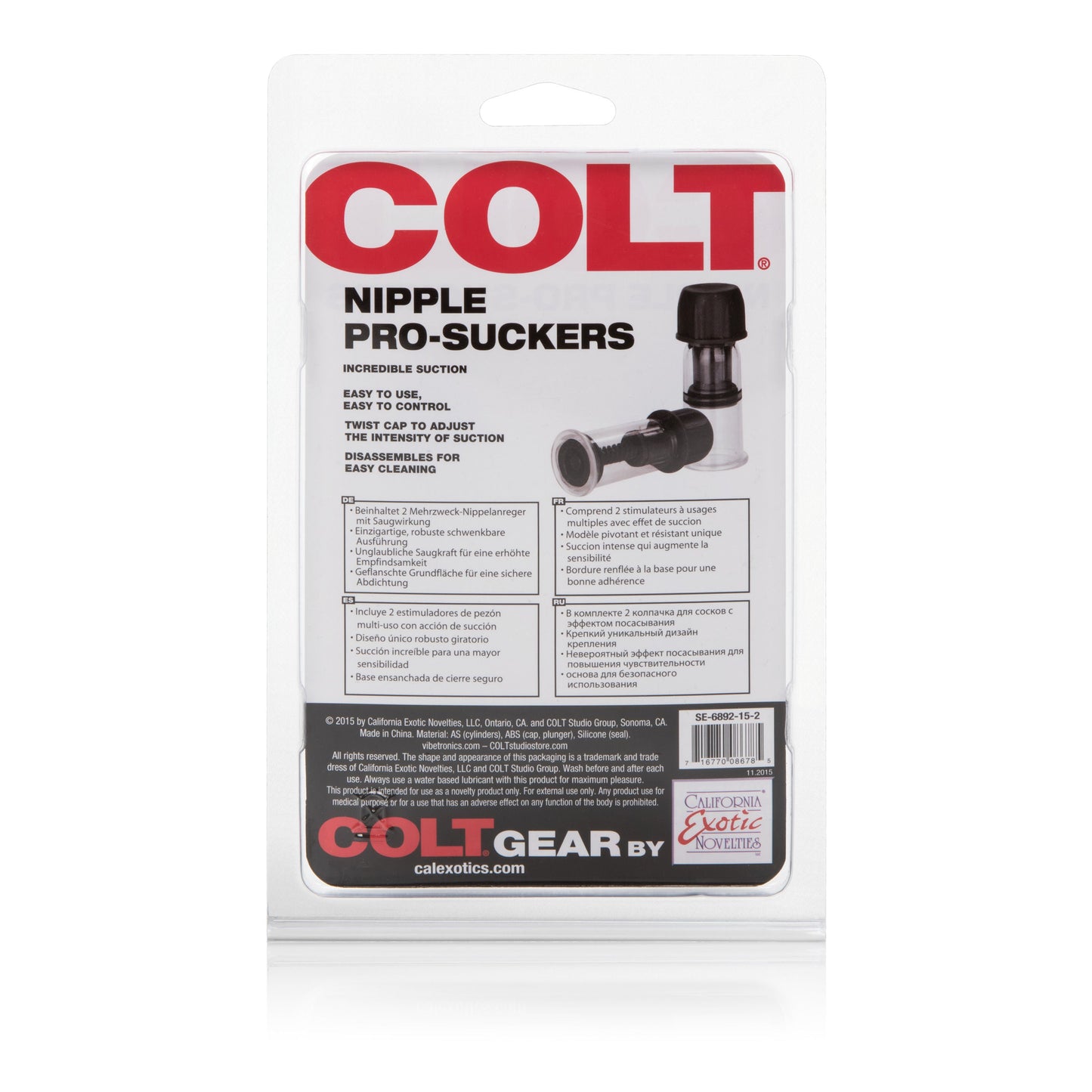 Colt Nipple Pro-Suckers (Black) – Adjustable Suction Nipple Clamps