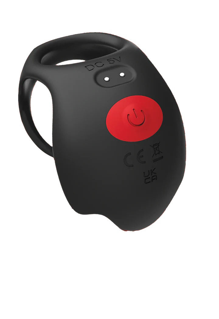Red Dot V3 (Black/Red) – Remote-Controlled Vibrating Cock Ring