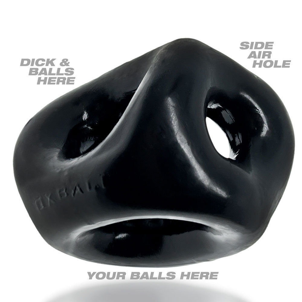 OXBALLS TRI-SPORT XL Thicker 3-Ring Cocksling Black – Enhanced Comfort and Superior Support