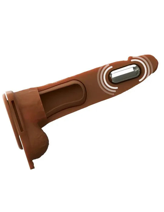 Fantasy X-Tensions Elite (Light) – 7 Inch Vibrating Hollow Silicone Strap-On