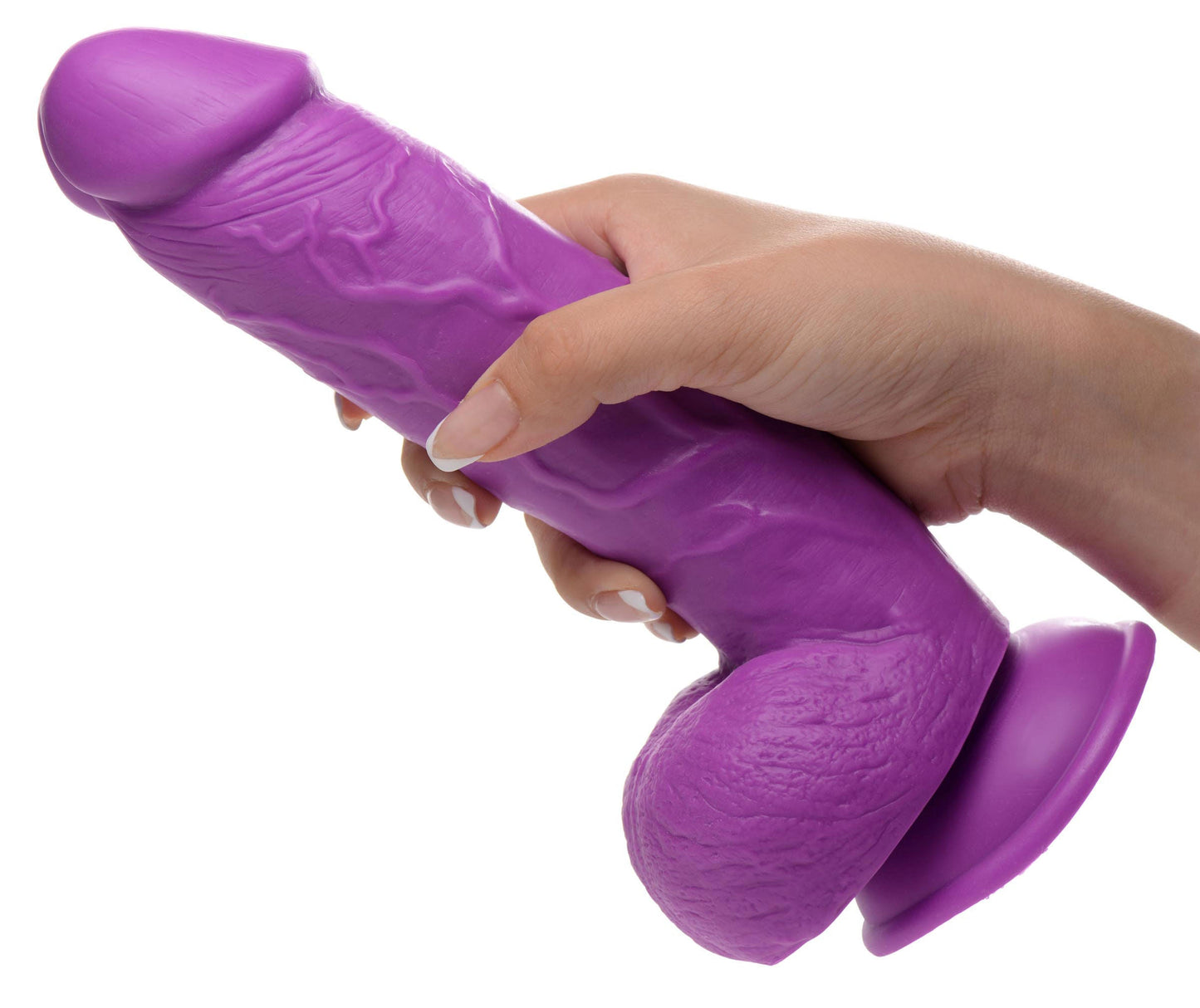 Pop Pecker 8.25 Inch Realistic Dildo With Suction Base Light