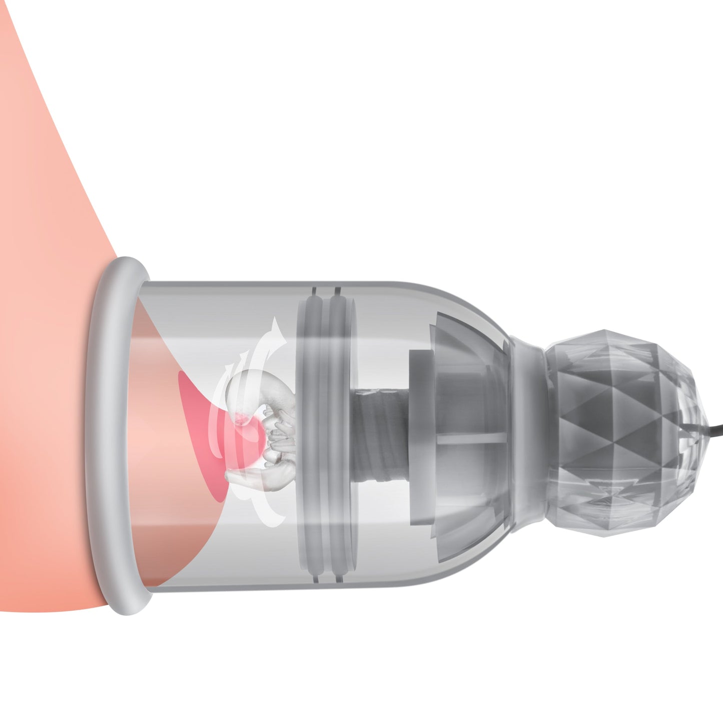 Temptasia Titillator – Variable Speed Nipple Stimulator with Attachments