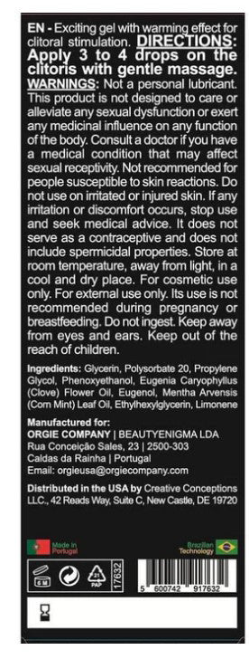 Orgie Orgasmic Drops 1 oz – Luxury Clitoral Arousal Serum