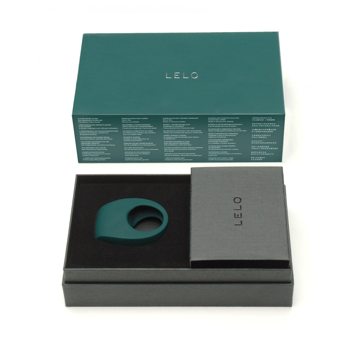 Lelo Tor 2 – Waterproof Rechargeable Couples Ring - Deep Green