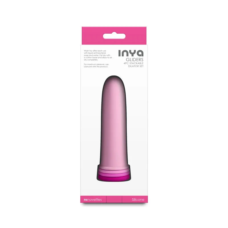 Inya Gliders (Pink) – Silicone Dilator Set with Stackable Sleeves