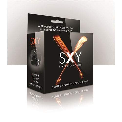 Sxy Cuffs Deluxe Neoprene Cross Wrist Restraints Pair