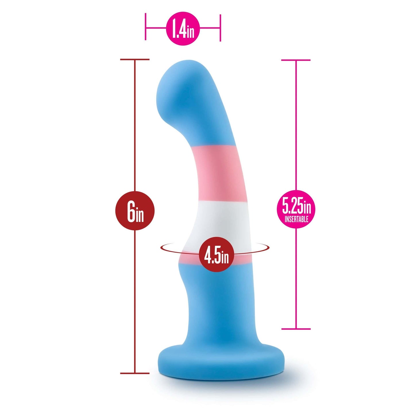 Avant Pride P2 True Blue – Silicone Dildo