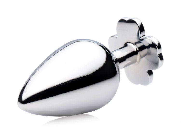 Lucky Clover Gem Anal Plug Large – Weighted Metal Butt Plug