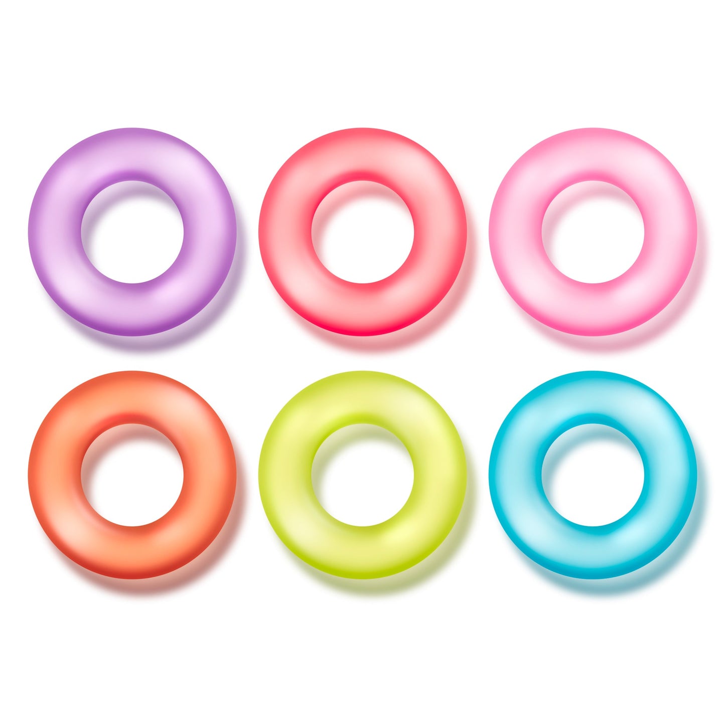 King of the Ring Coloured Cock Rings Set of 6