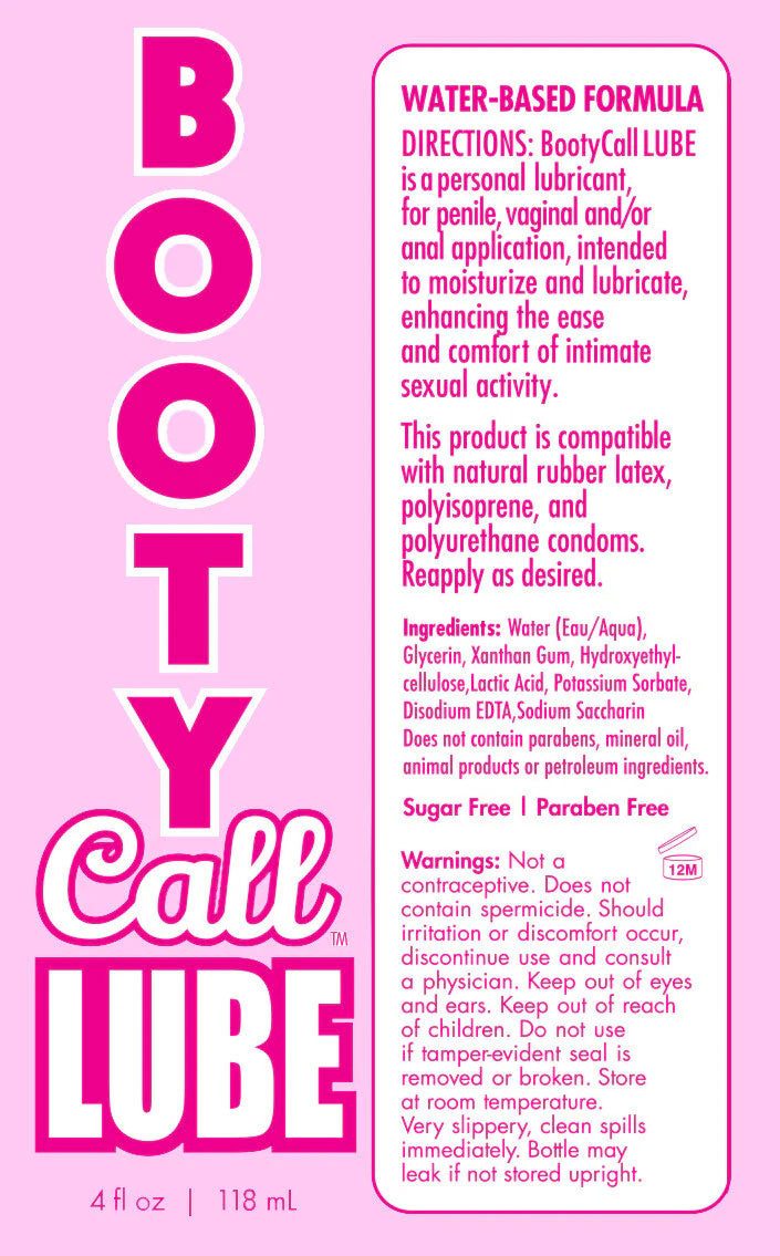 Booty Call Lube Duo (Cherry) – Anal Lubricant and Numbing Gel Set 118ml