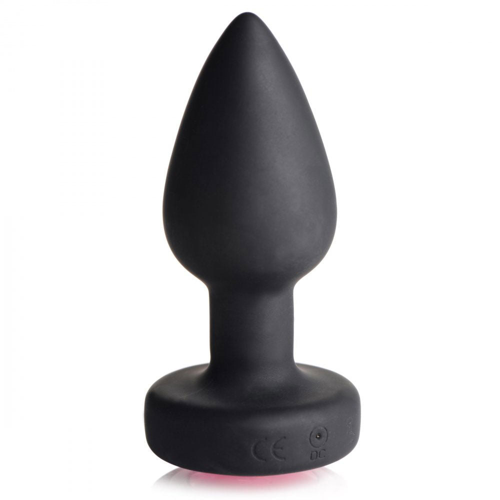 Silicone Pink Gem Anal Plug (Small) – Remote-Controlled Vibrating Anal Plug