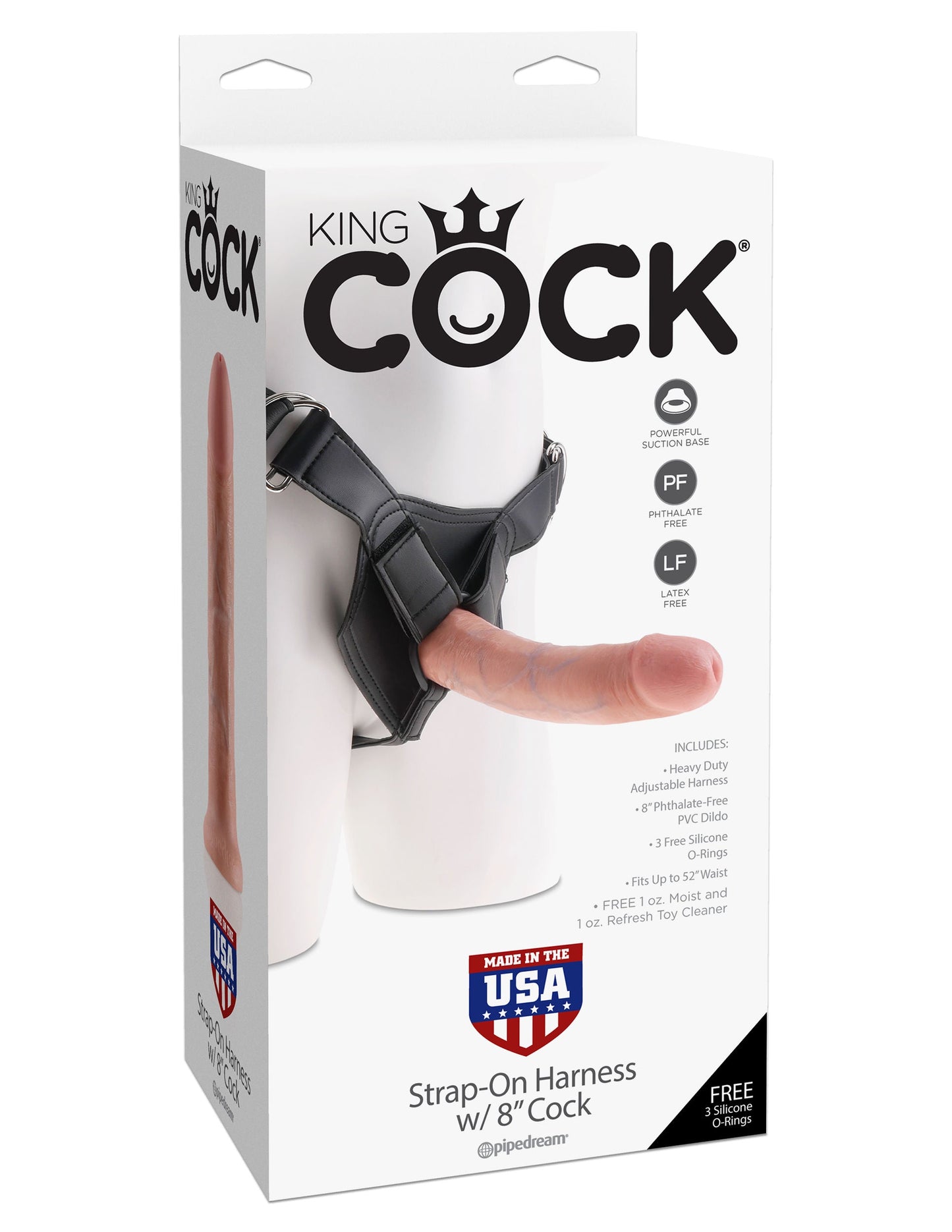 King Cock Strap-On Harness (Flesh) – Realistic Strap-On Harness