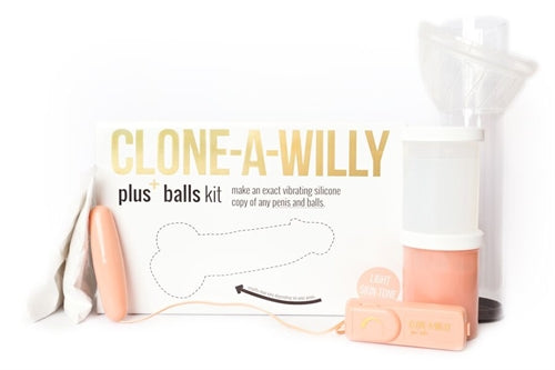 Clone-A-Willy Plus With Balls (Light Tone)