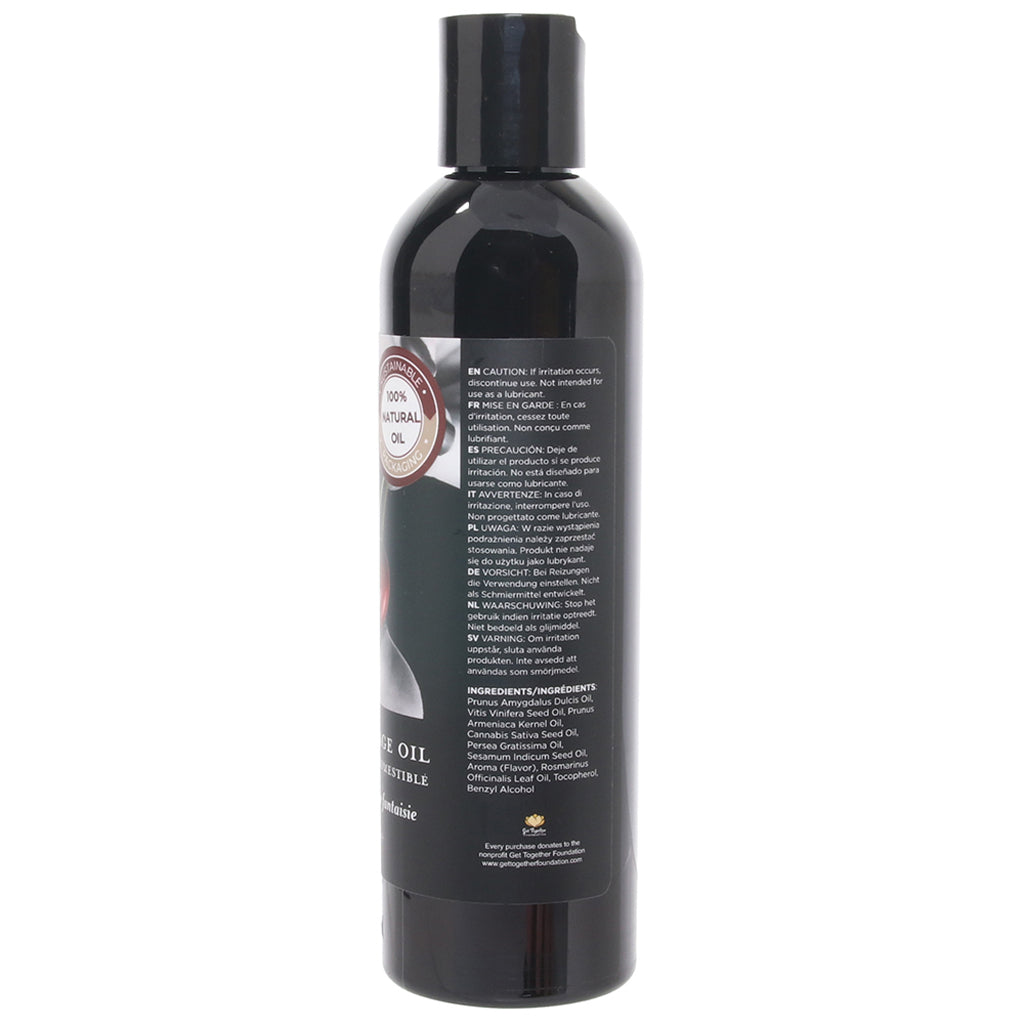 Edible Massage Oil 8oz/236ml in Cherry Sensual Love > Massage
