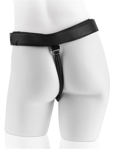 King Cock Realistic Strap-On Harness with 8 Inch Brown Cock