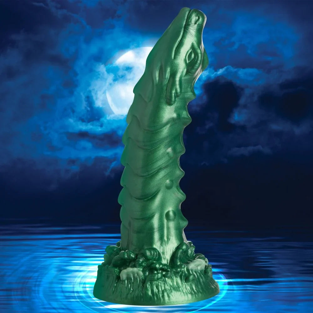 Creature Cocks Cockness Monster (Green) – 8.1" Silicone Dragon Dildo