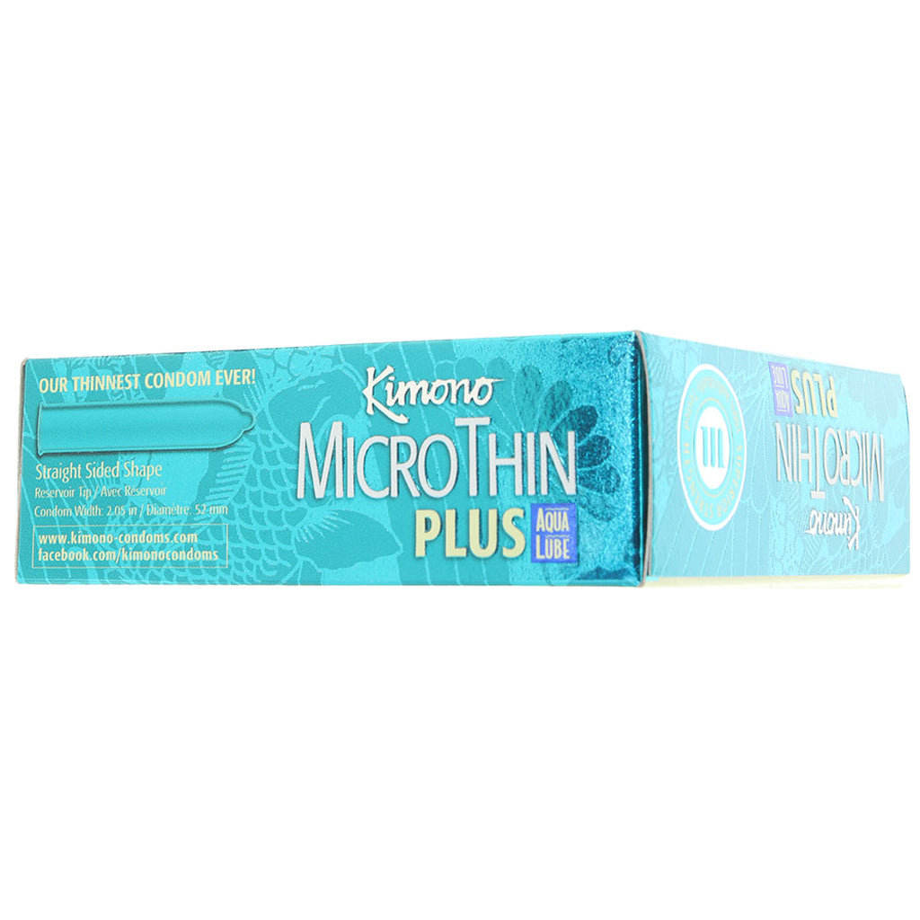 Kimono MicroThin Plus Aqua Lube Condoms in 24 Pack Condoms