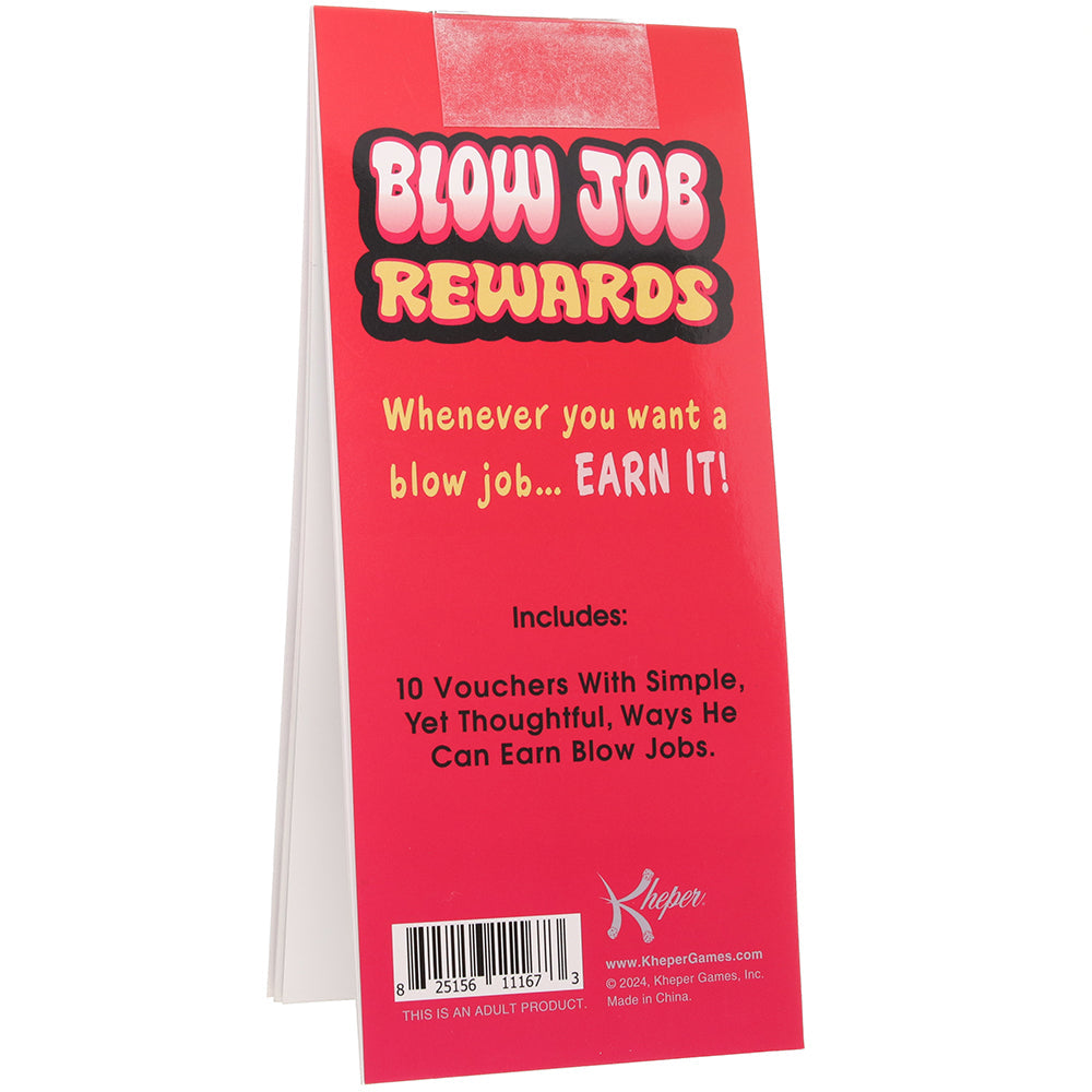 Blow Job Rewards Voucher Booklet Novelties 'n Parties