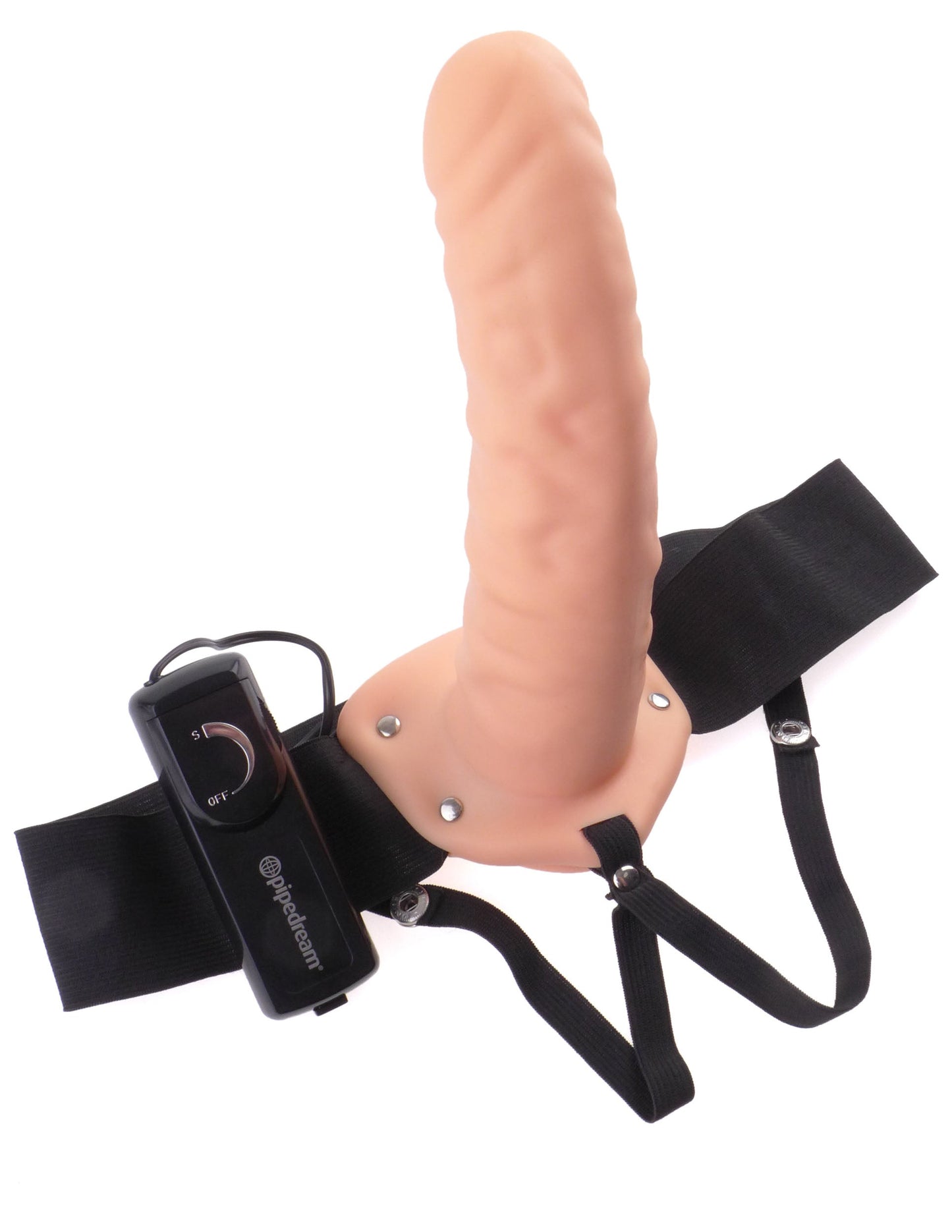 Fetish Fantasy Series 8 Inch Vibrating Hollow Strap-On – Vibrating Strap-On 20 cm