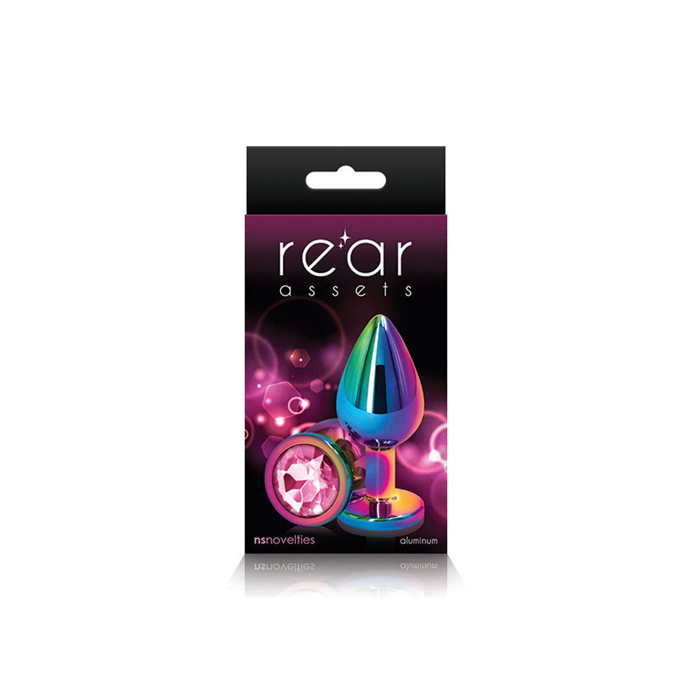 Rear Assets Multi Medium (Pink Gem) – Lightweight Metal Butt Plug
