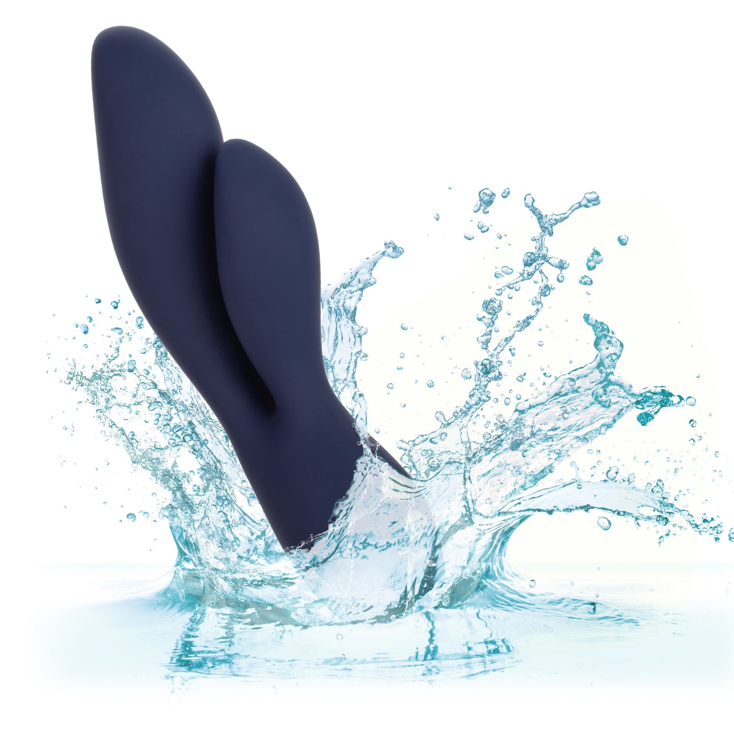 Chic Lilac Silicone Dual Motor Vibrator with Gold Accents – 10 Vibration Speeds, Rechargeable, Waterproof, Flexible Design