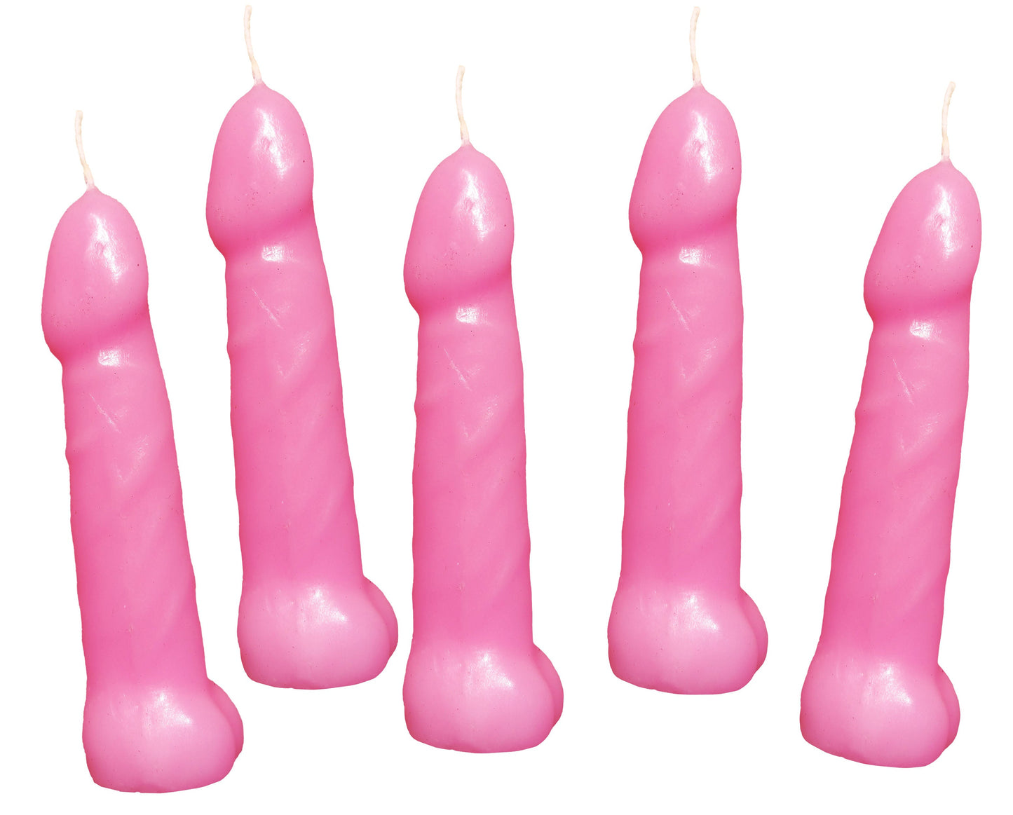 Bachelorette Pecker Party Pink Candles 5 Pack – Fun Candles