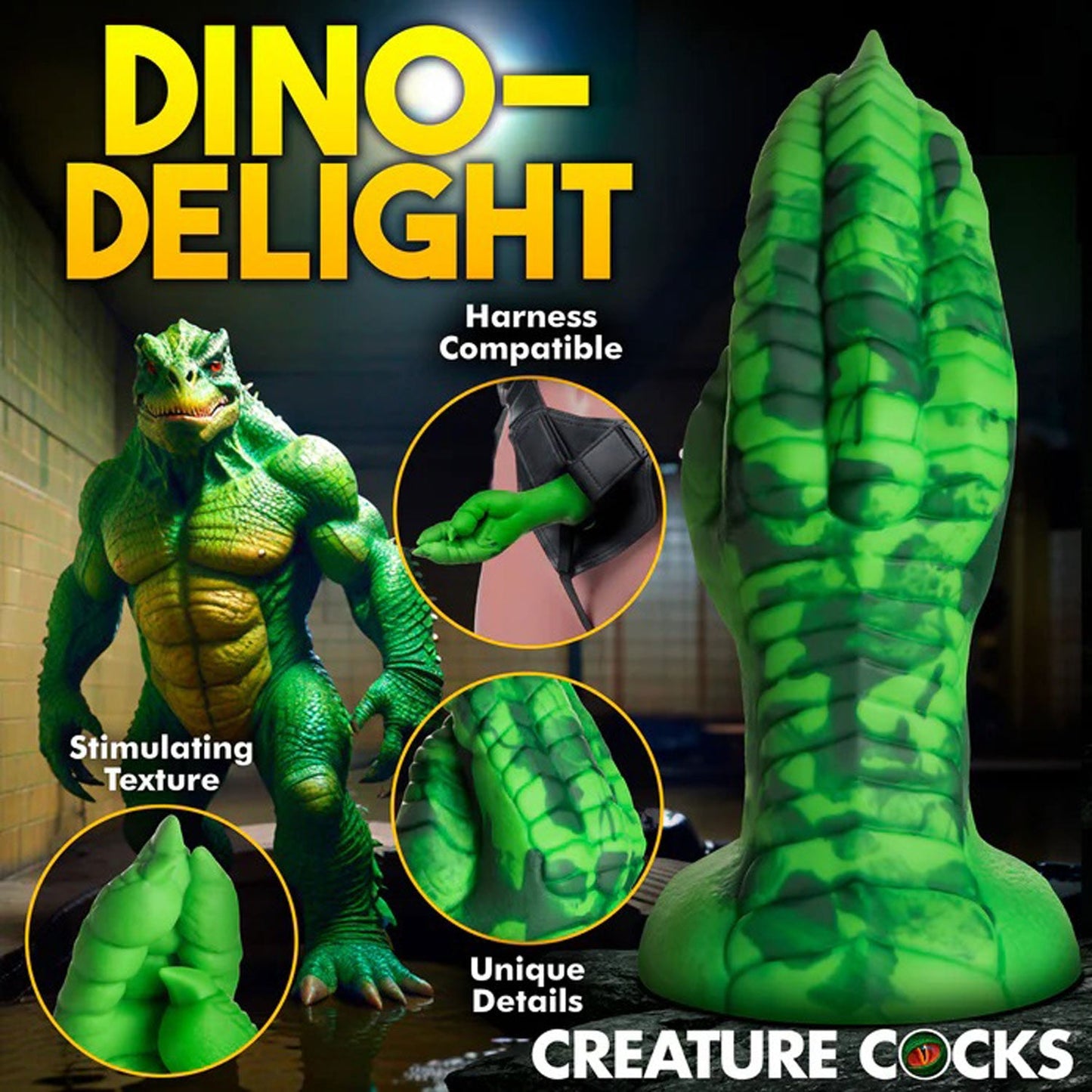 Raptor Claw Fisting Silicone Dildo (Green) – 8.6 Inches Fantasy Silicone Dildo